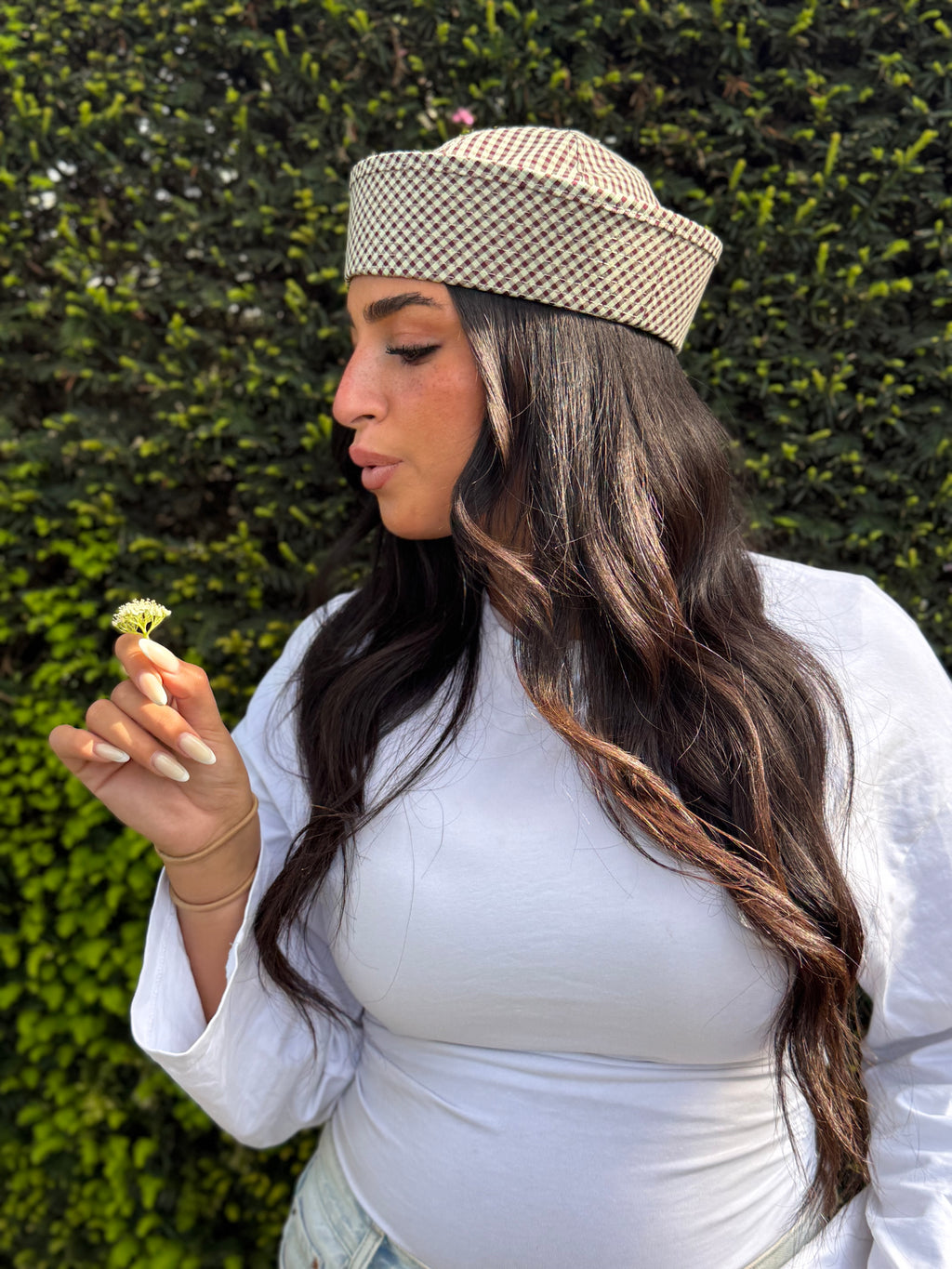 Taylor Hat damier vert