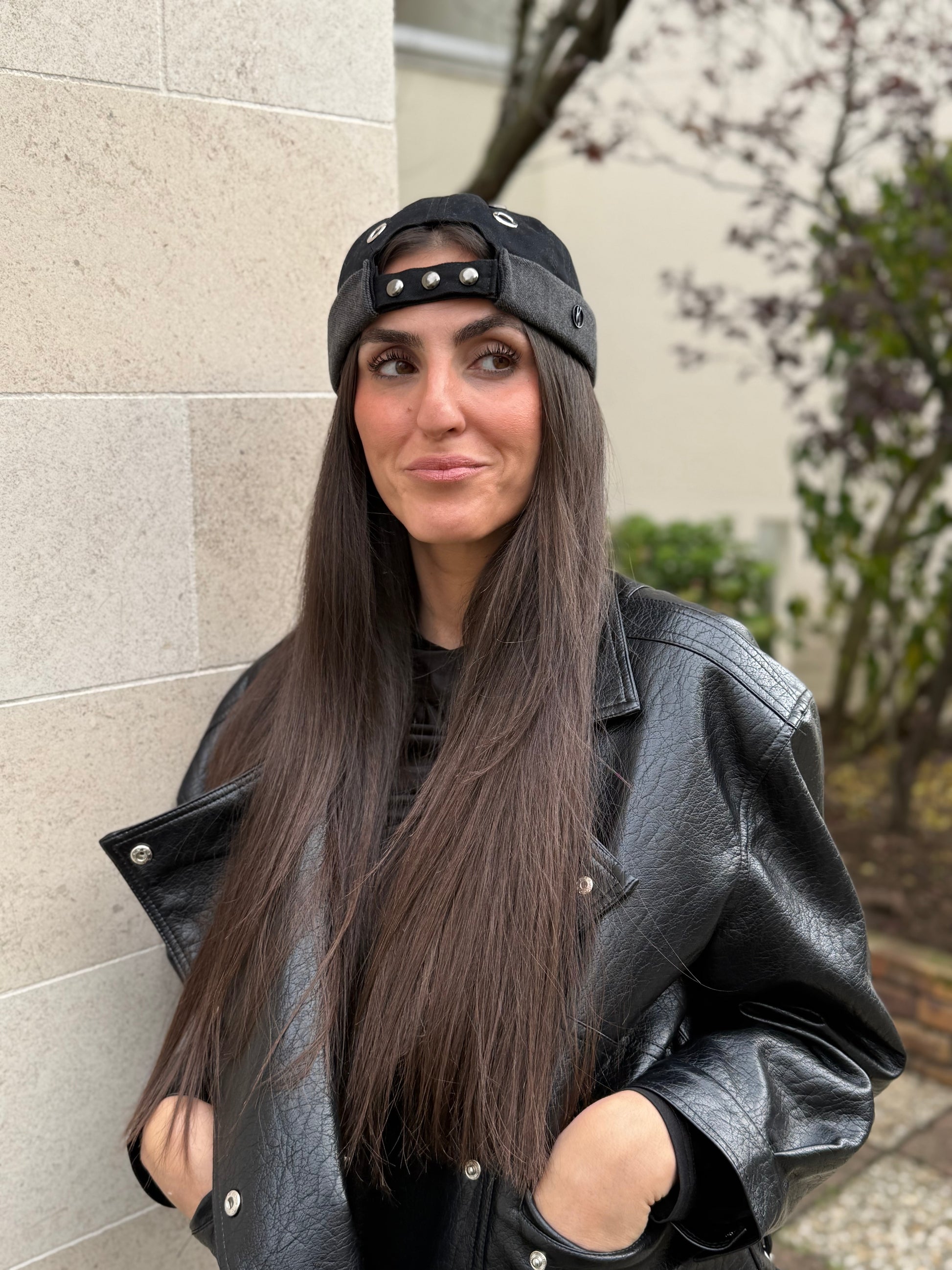 Docker bicolore noir /gris