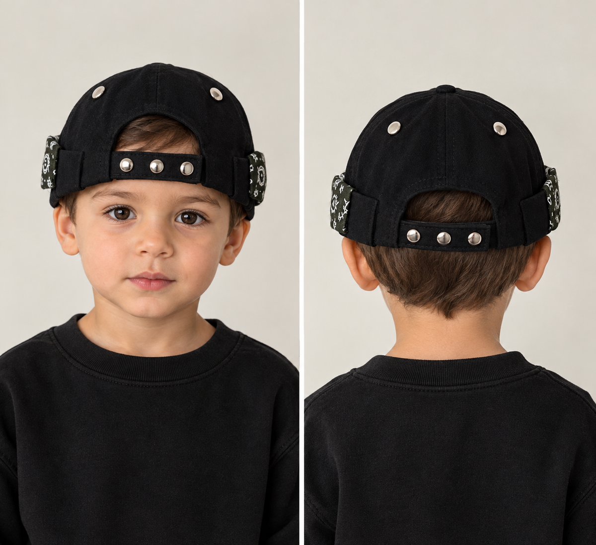 Docker noir bandana kaki