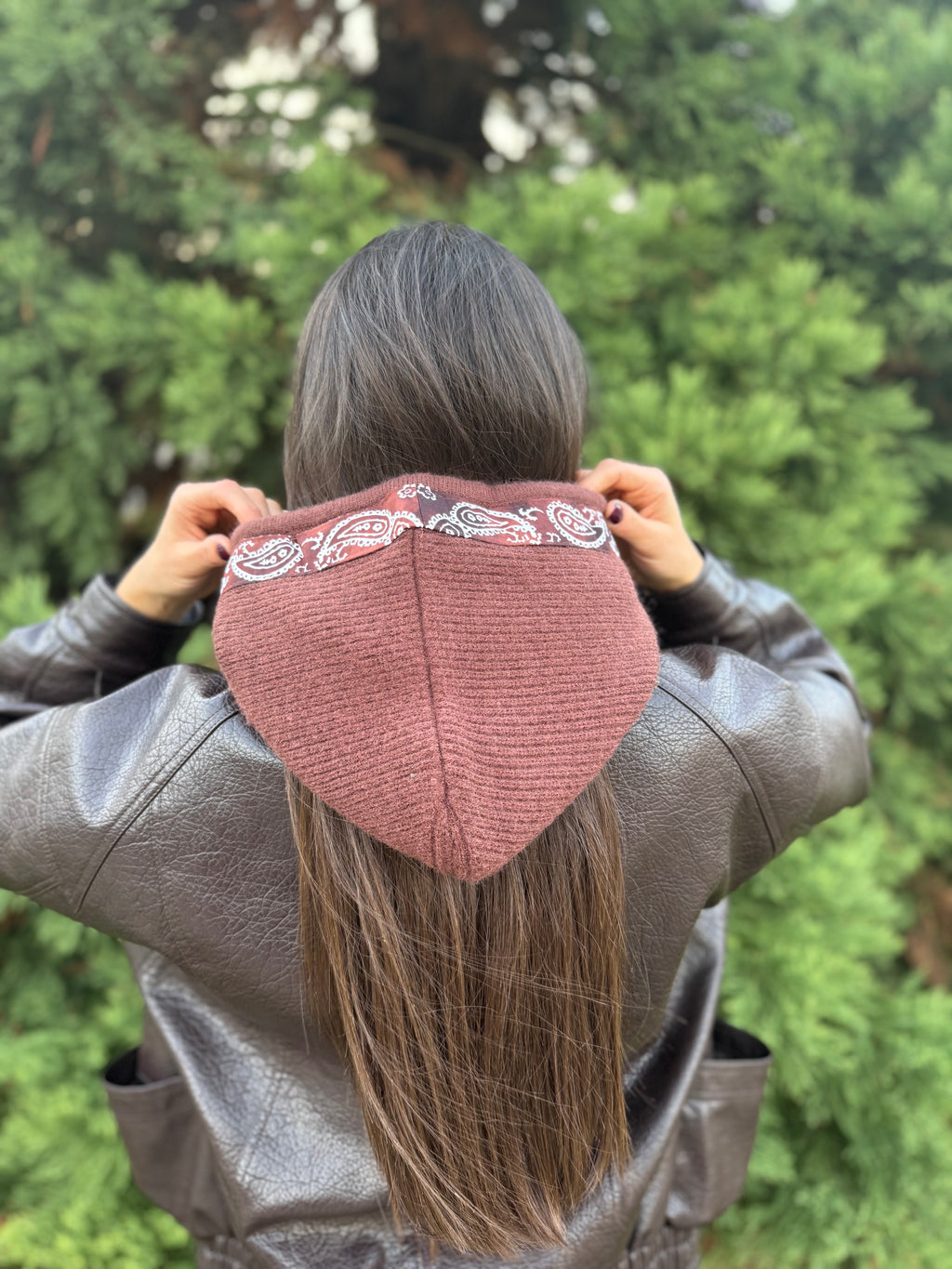 Cagoule marron bandana