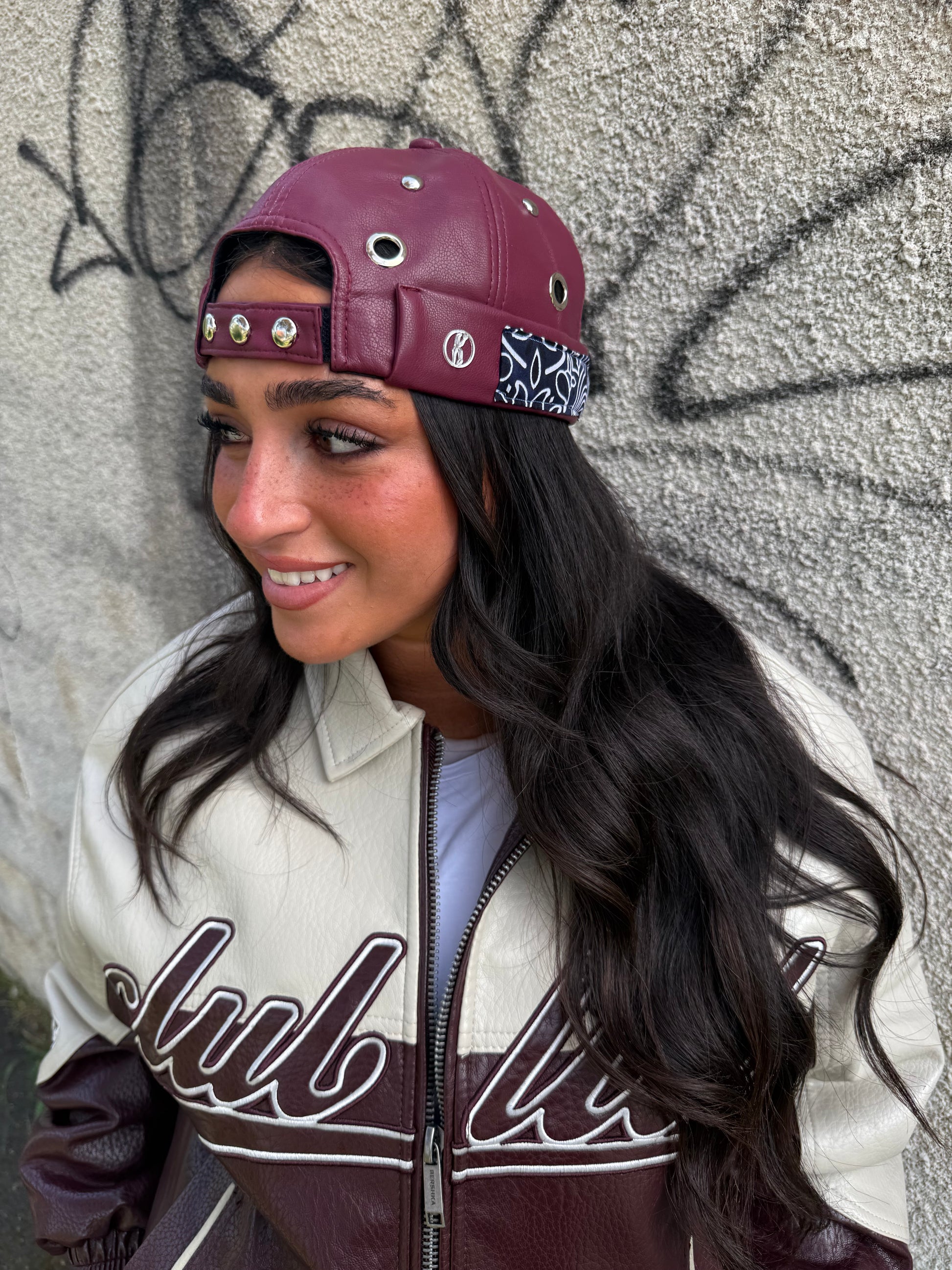 Docker bordeaux bandana