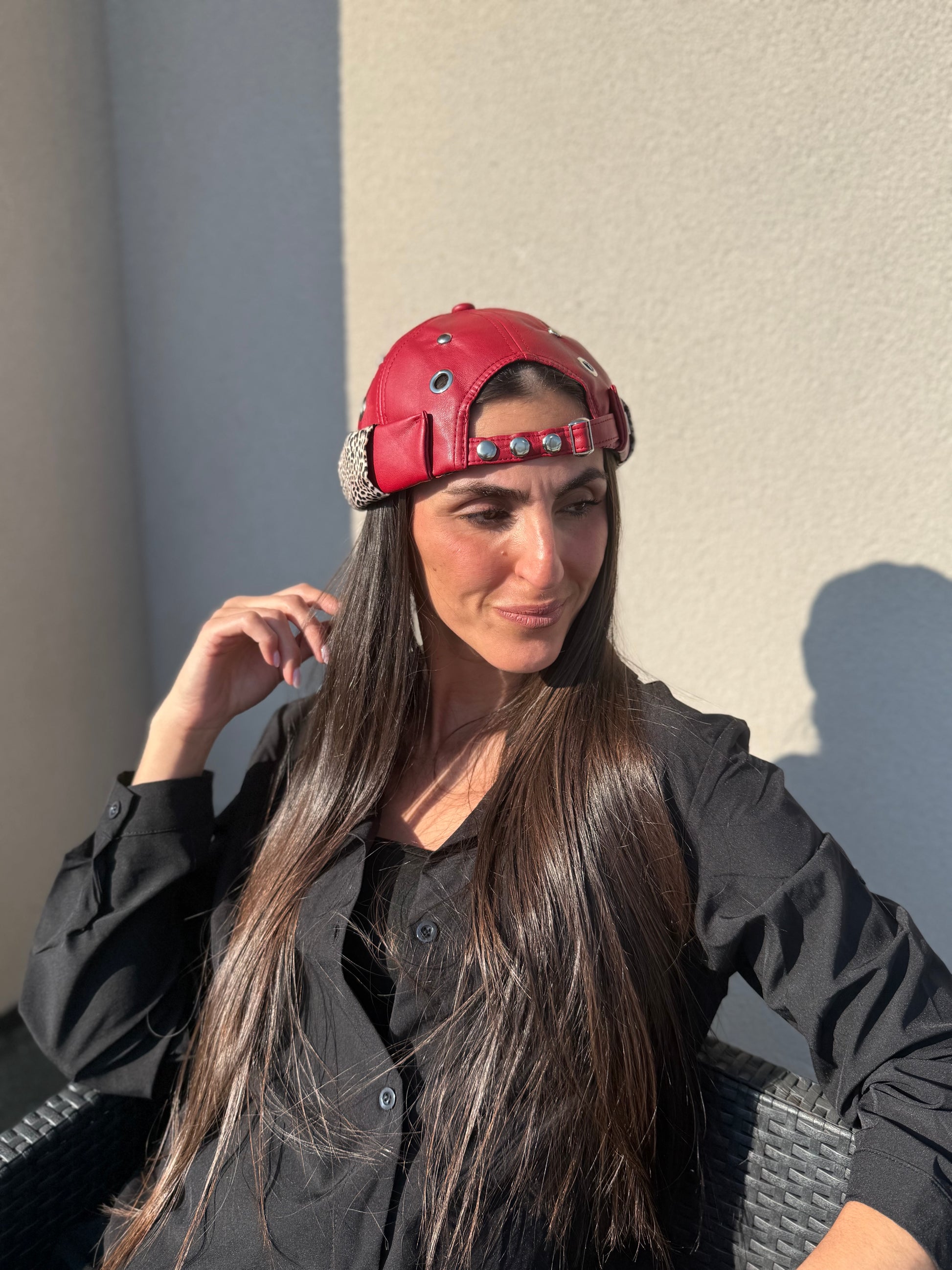 Docker rouge léopard