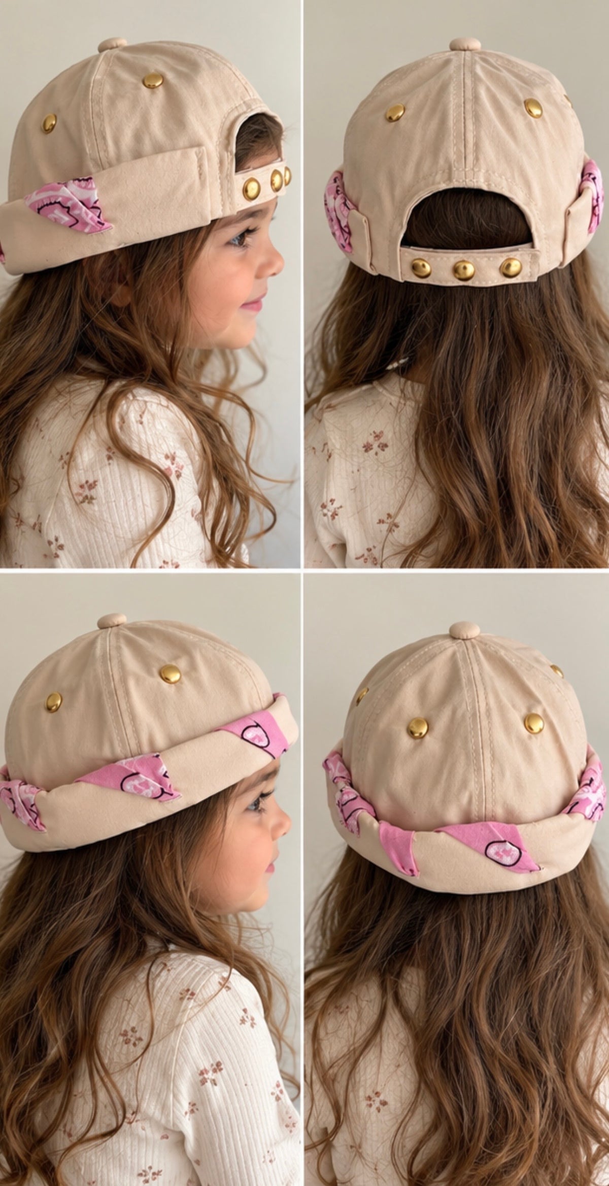 Docker beige bandana rose
