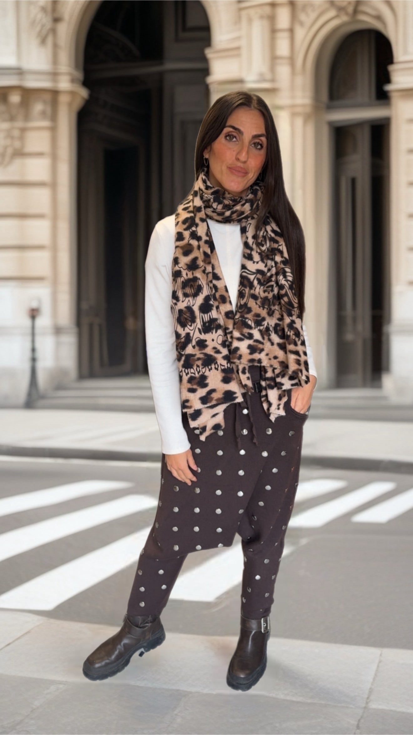 Echarpe léopard et bandana